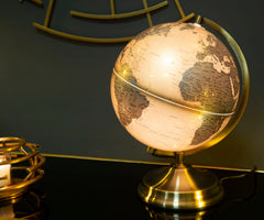 GLOBE ORANGE C/LUCE CM Ø 25X38