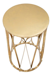 Table ronde Venice métal doré