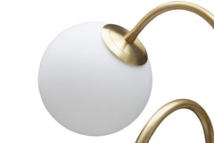 Lampe de table Glamy 4 lumières Métal doré et Verre opaque