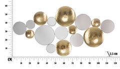 GOLD PANEL MIRROR GLAM CM 118X2,5X60