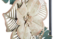 Panneau décoratif en métal Campur motifs géométriques et floraux