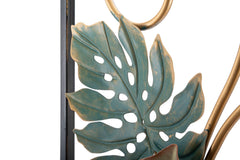 Panneau décoratif en métal Campur motifs géométriques et floraux