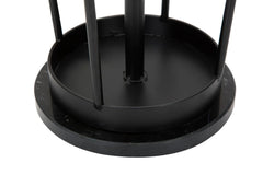 Porte-parapluie rond Glam métal Noir
