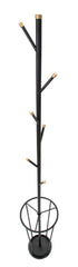 Porte-parapluie rond Glam métal Noir