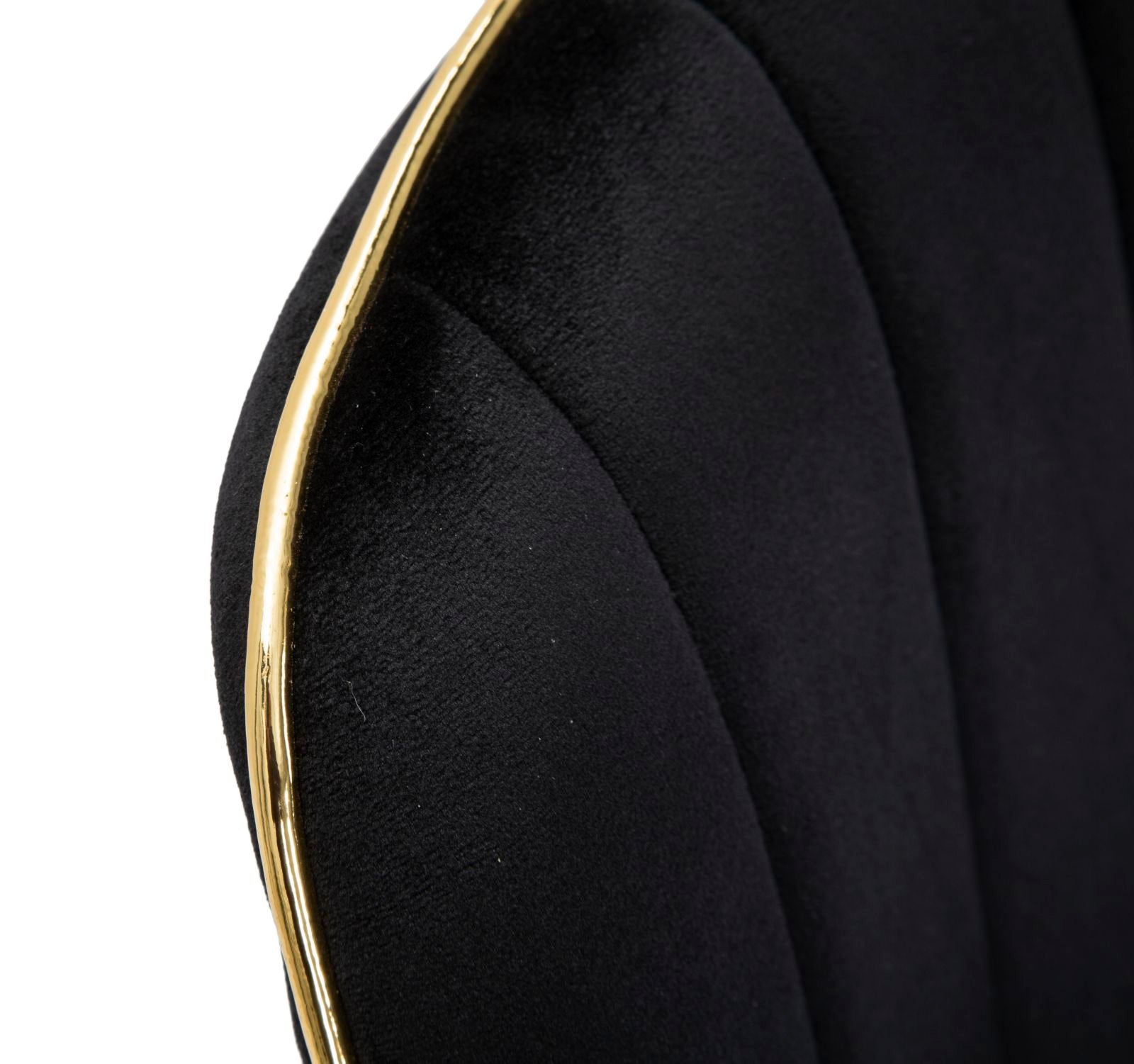 CHAIR PARIS NERA/GOLD SET 2 PCS CM 51X59X79