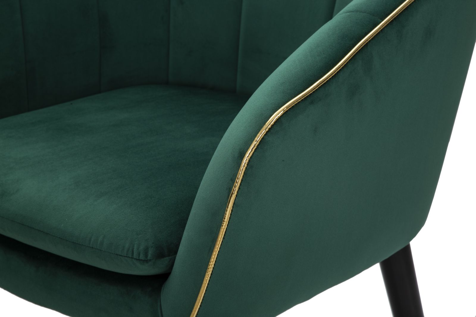 ARMCHAIR PARIS VERDE/GOLD CM 62X58X78