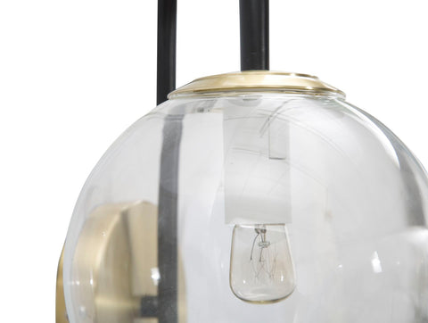 WALL LAMP IRON BLACK CM 36x24x45