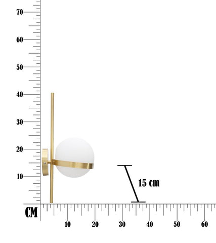 WALL LAMP GLAMY CIRCLE CM 15x20x40