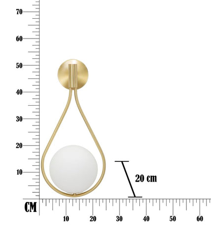 WALL LAMP GLAMY DROP CM 24x20x52