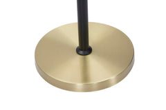 Lampe sur pied 5 lumières Glamyy Métal doré et noir sphères en verre blanc