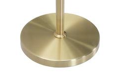 Lampe sur pied à 2 lumières Glamy Métal Doré et Verre Blanc