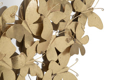 Miroir mural ovale décoré Papillon cadre doré