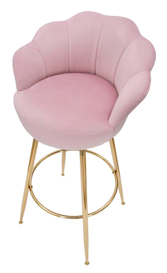 BAR STOOL BAR VIENNA ROSA CM 55X53X110