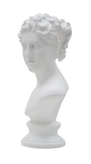 Sculpture femme poly résine blanche