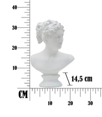 Sculpture femme poly résine blanche