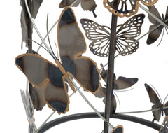 Tables rondes Farfalle en métal et verre décorations papillon