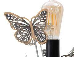 Lampe de table en métal Farfalle décorations papillons