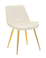 CHAIR PARIS CREMA/GOLD SET 2 PZ CM 51X59X79