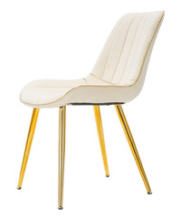 CHAIR PARIS CREMA/GOLD SET 2 PZ CM 51X59X79