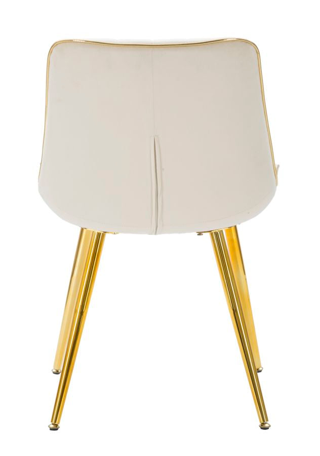 CHAIR PARIS CREMA/GOLD SET 2 PZ CM 51X59X79