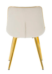CHAIR PARIS CREMA/GOLD SET 2 PZ CM 51X59X79