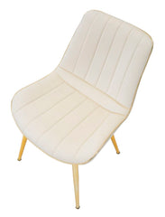CHAIR PARIS CREMA/GOLD SET 2 PZ CM 51X59X79