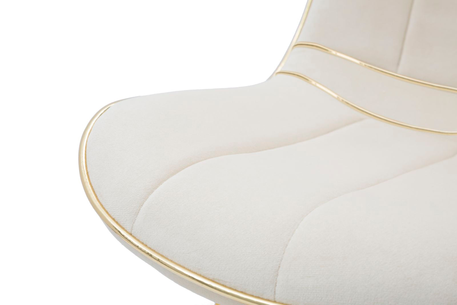 CHAIR PARIS CREMA/GOLD SET 2 PZ CM 51X59X79