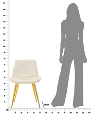 CHAIR PARIS CREMA/GOLD SET 2 PZ CM 51X59X79