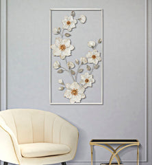Panneau mural en métal Flix design floral 3D