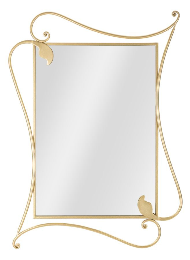 Miroir mural Péthale métal doré
