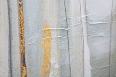 Peinture murale bateau d'or sur toile avec cadre en bois