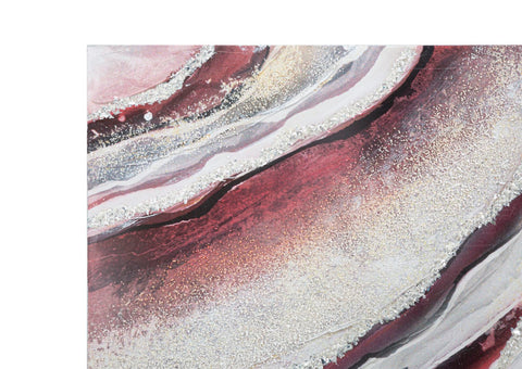 Tableau abstrait cadre en bois couleurs brillantes