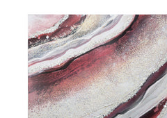 Tableau abstrait cadre en bois couleurs brillantes