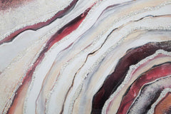 Tableau abstrait cadre en bois couleurs brillantes