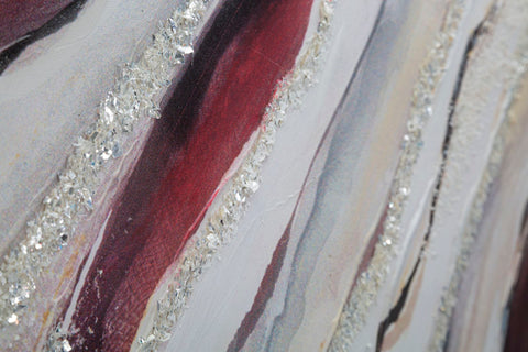 Tableau abstrait cadre en bois couleurs brillantes