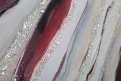 Tableau abstrait cadre en bois couleurs brillantes