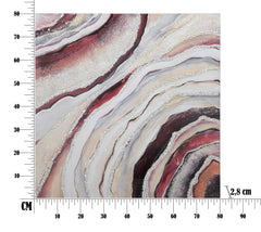 Tableau abstrait cadre en bois couleurs brillantes