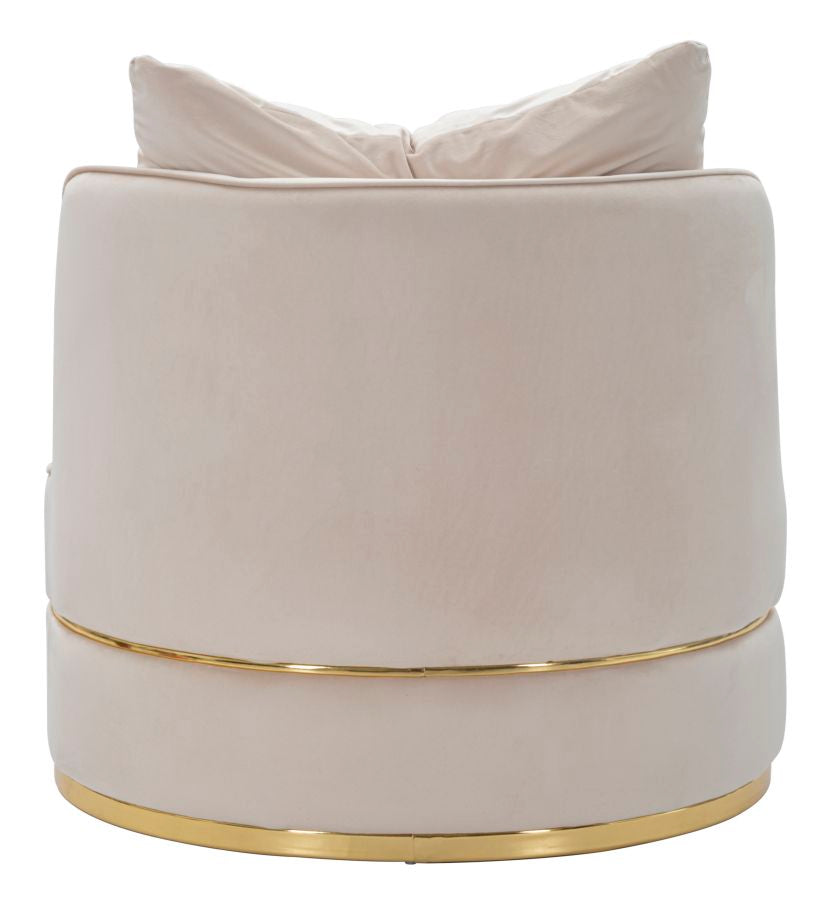 ARMCHAIR PARIS SPACE CREMA/GOLD CM Ø 84X72