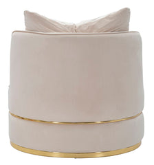 ARMCHAIR PARIS SPACE CREMA/GOLD CM Ø 84X72