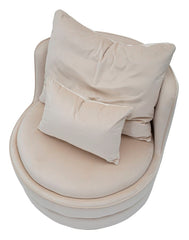 ARMCHAIR PARIS SPACE CREMA/GOLD CM Ø 84X72