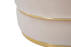 ARMCHAIR PARIS SPACE CREMA/GOLD CM Ø 84X72