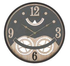 Horloge murale ronde décorations engrenages