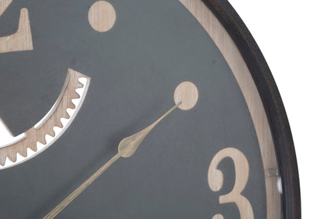 Horloge murale ronde décorations engrenages