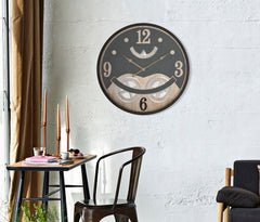 Horloge murale ronde décorations engrenages