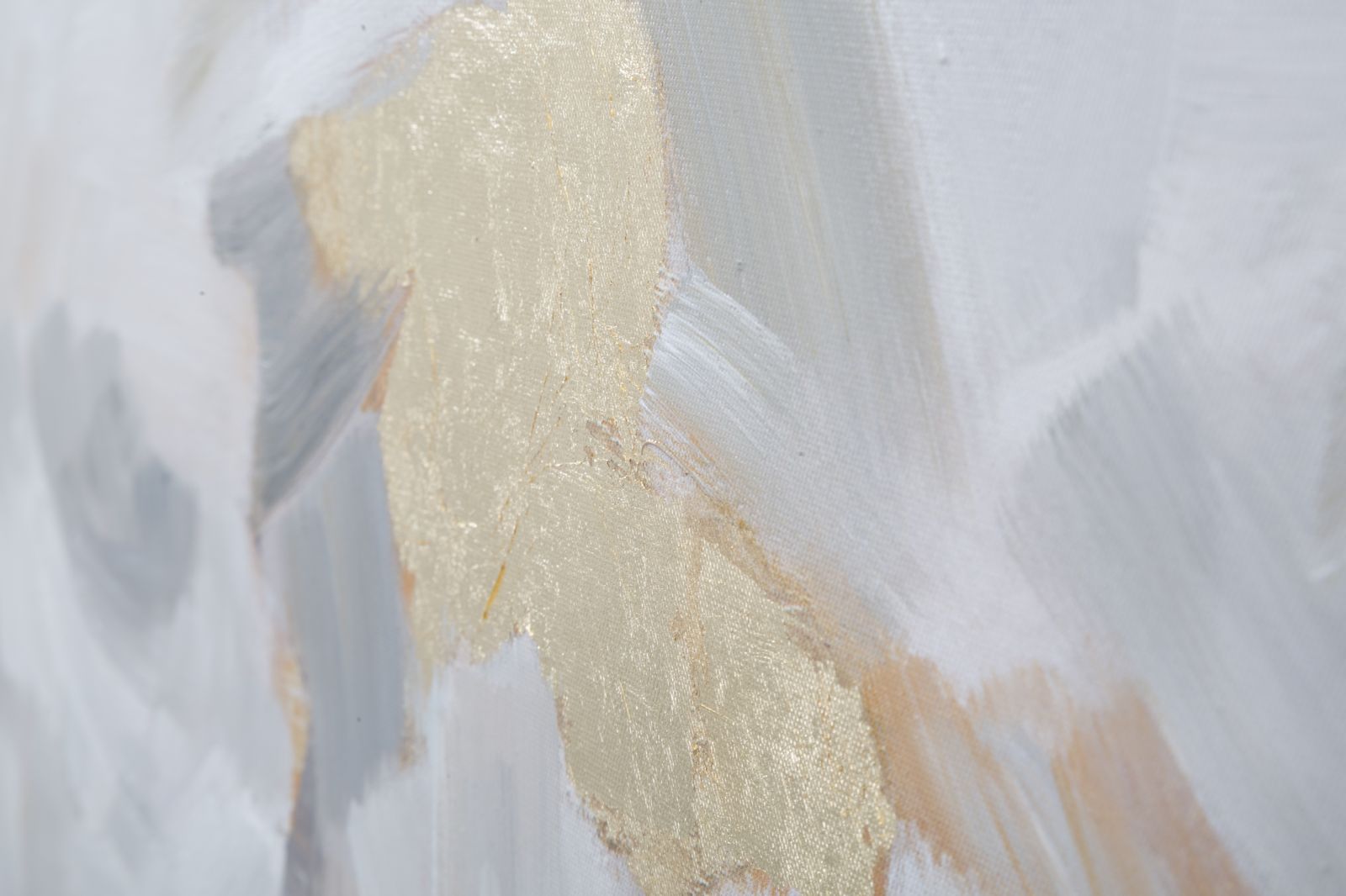 HANDMADE WALL PAINTING WHITE FLOWER -B- CM 90X3,7X90
