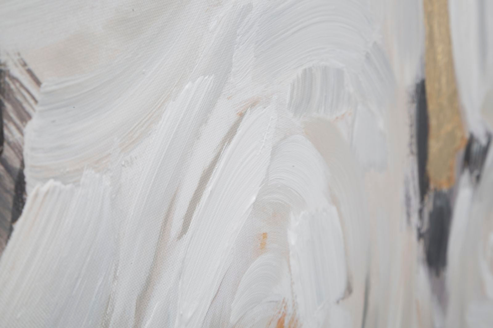 HANDMADE WALL PAINTING WHITE FLOWER -B- CM 90X3,7X90
