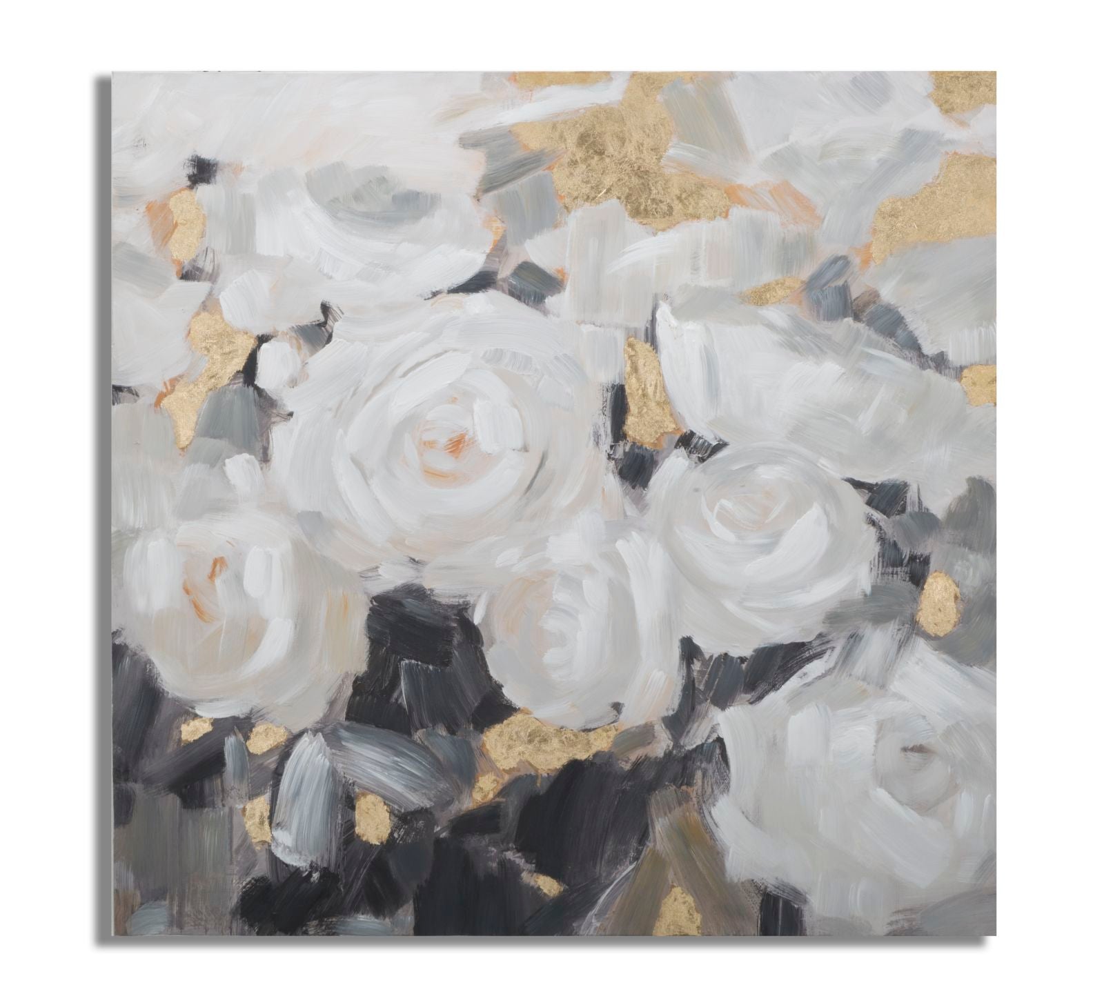 HANDMADE WALL PAINTING WHITE FLOWER -B- CM 90X3,7X90
