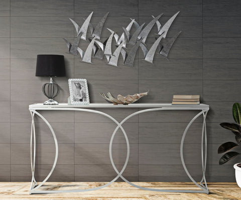 Panneau mural décoratif en métal Gabiani 3D mouettes en vol