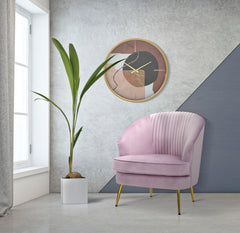 Horloge murale ronde design abstrait Moderne Ø 60 cm