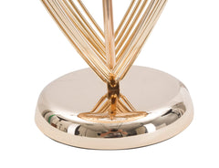 Lampe de table métal doré abat-jour tissu noir